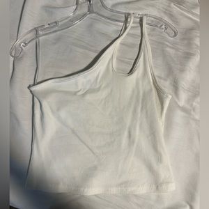 Princess polly white one shoulder top size 6/medium